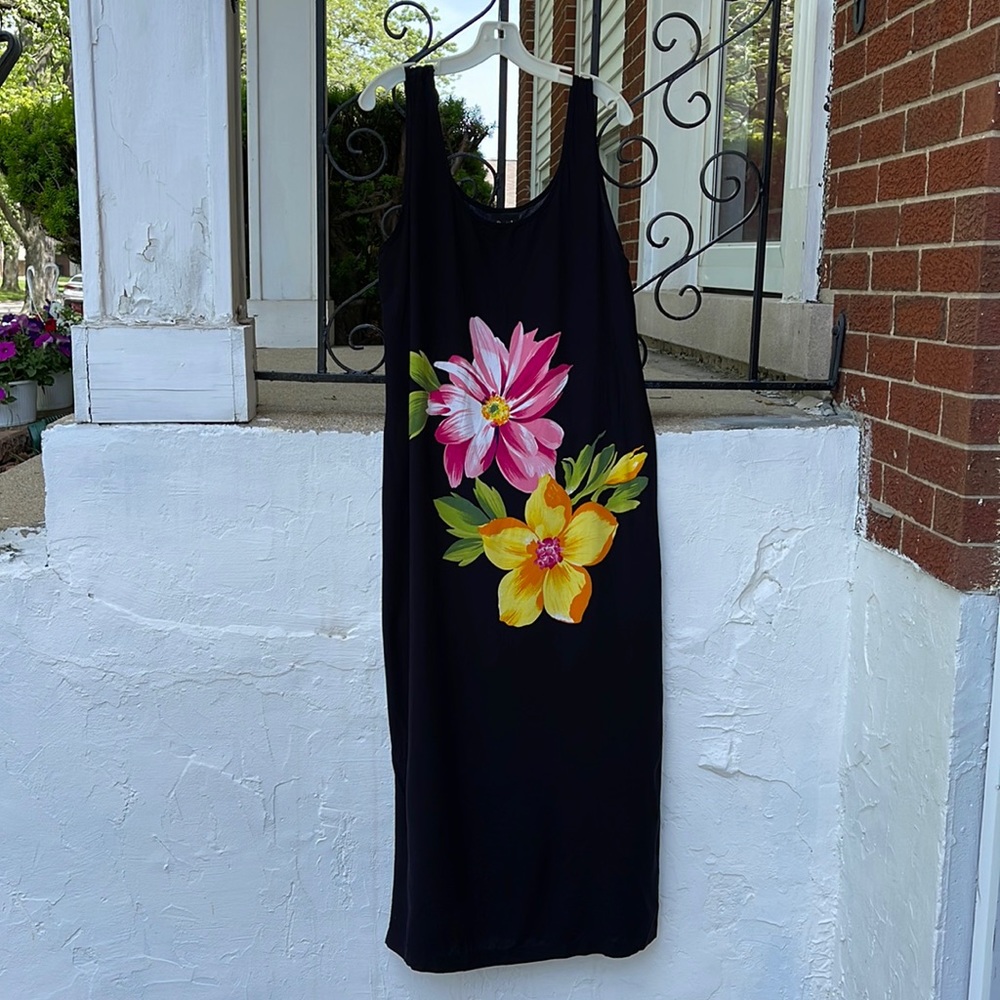Vintage tank maxi dress or cover up. Size large